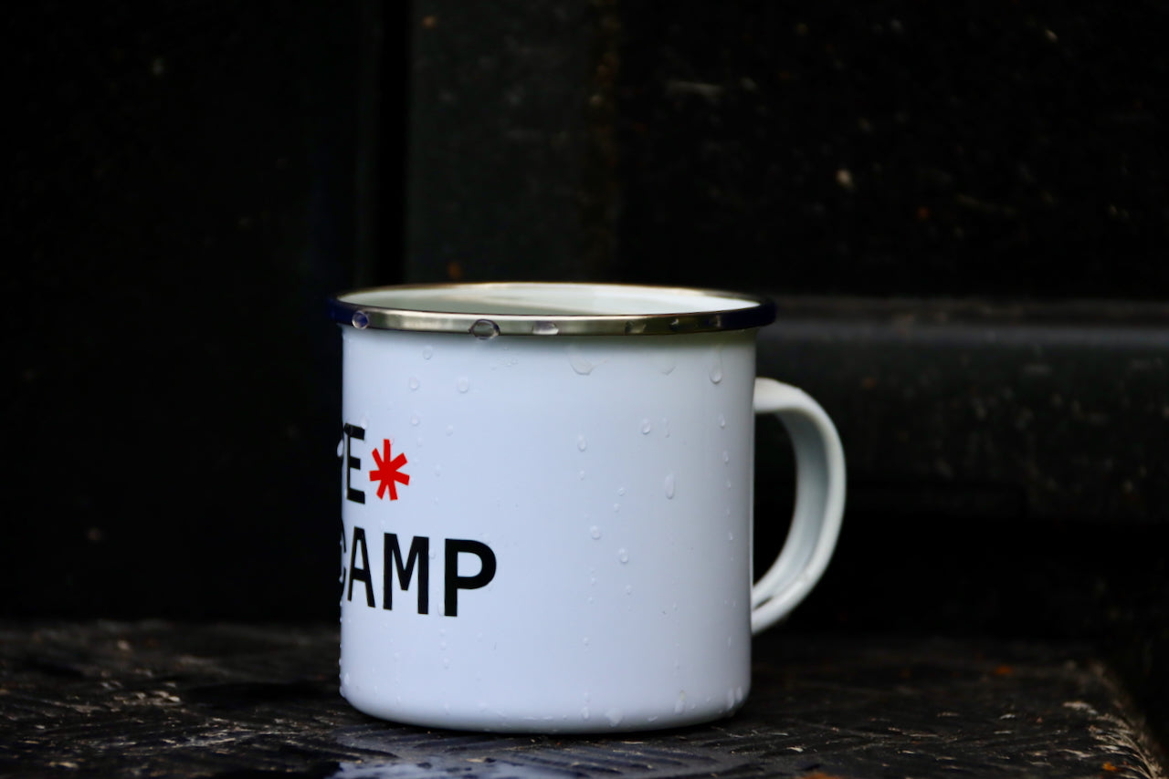 Emaille Camping Tasse PE*CAMP