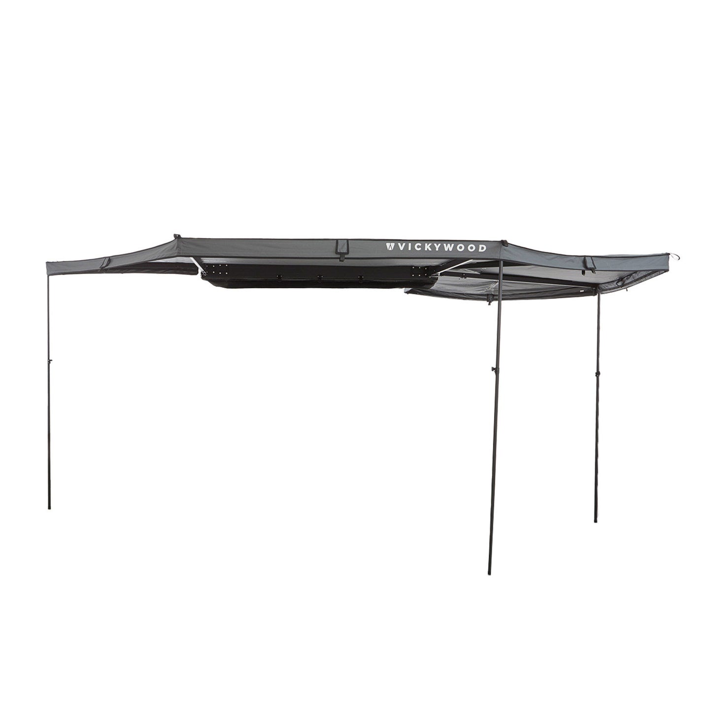 Vickywood 270° Markise LEAF EXTENDED Links 200 cm grau