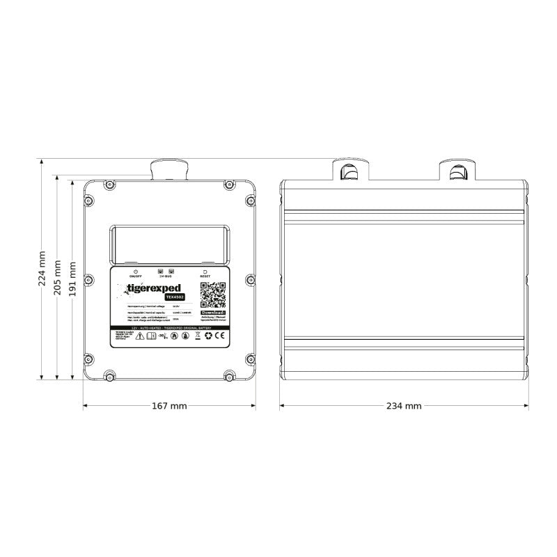 tigerexped LiFePO4-Akku 110Ah 12V